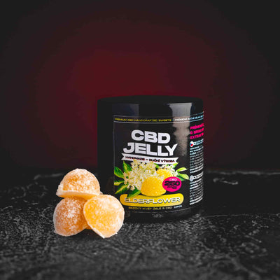 CBD Jelly Strawberry CBD Ehető kratom világ bodzavirág 250mg