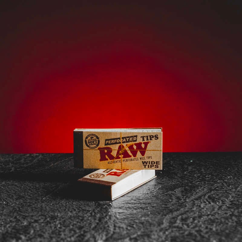 Szűrők Nyers RAW vegán széles perforált fehérítetlen kenderpapír cbd hhc