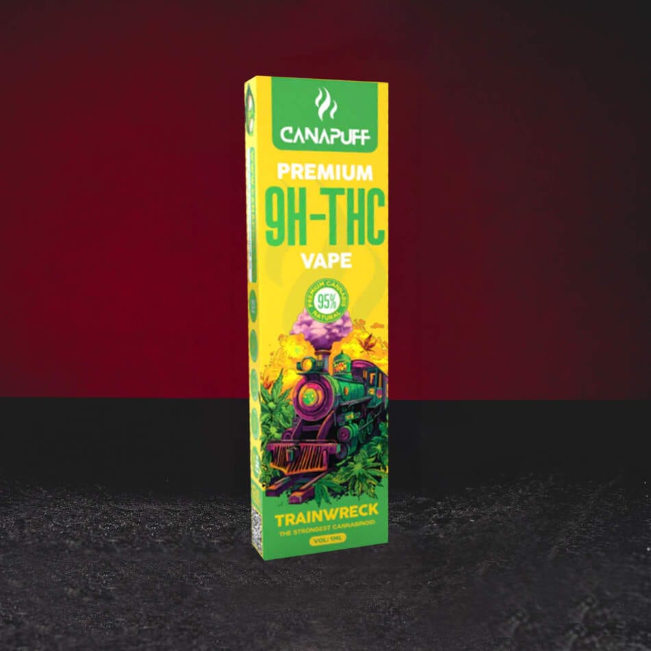9H-TH Vape 95% 1ml Trainwreck – modern vape citrusos tónusokkal, fenyővel, fűszerekkel és friss aromatikus profillal