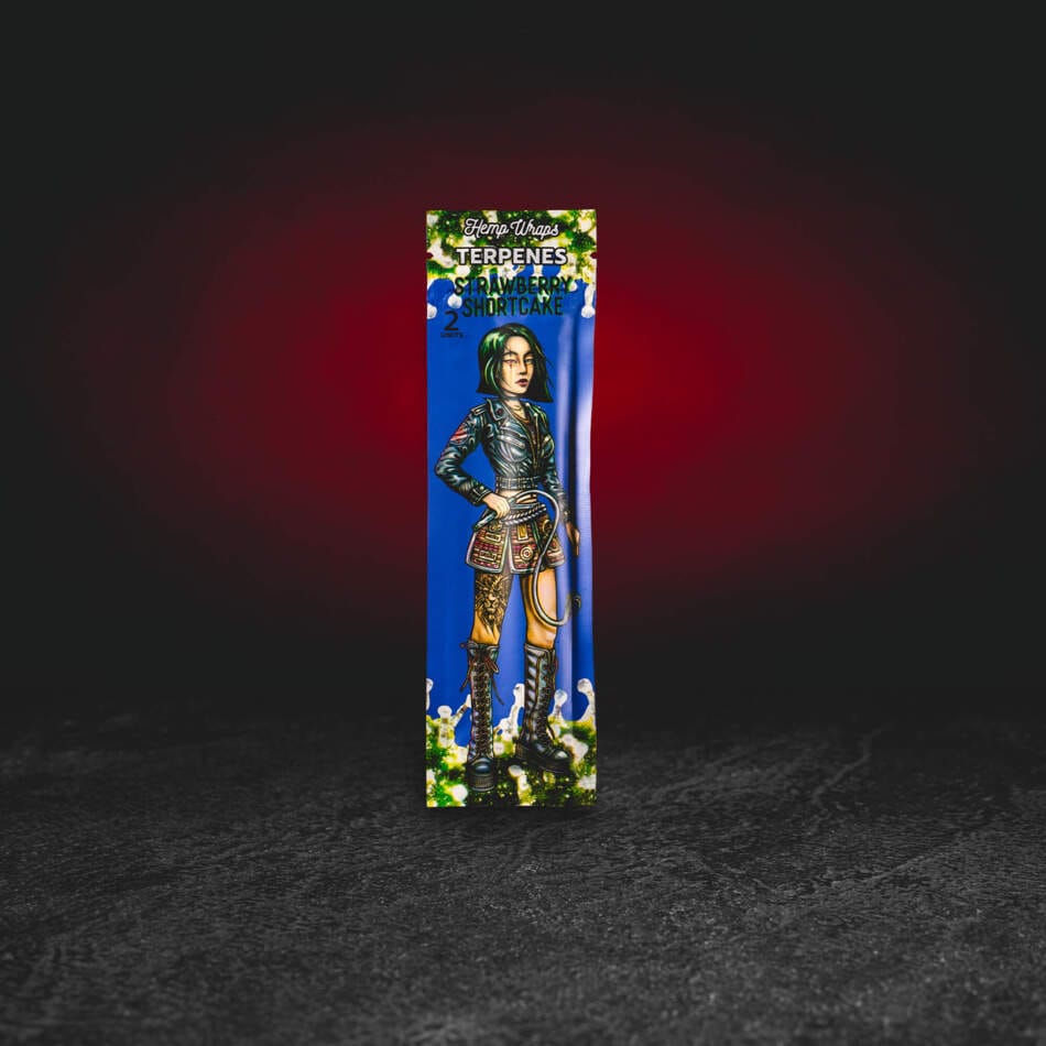 Lion Rolling Circus Hemp Wrap Strawberry Shortcake 2 db – kender blunt wrap terpénekkel és édes epres aromával