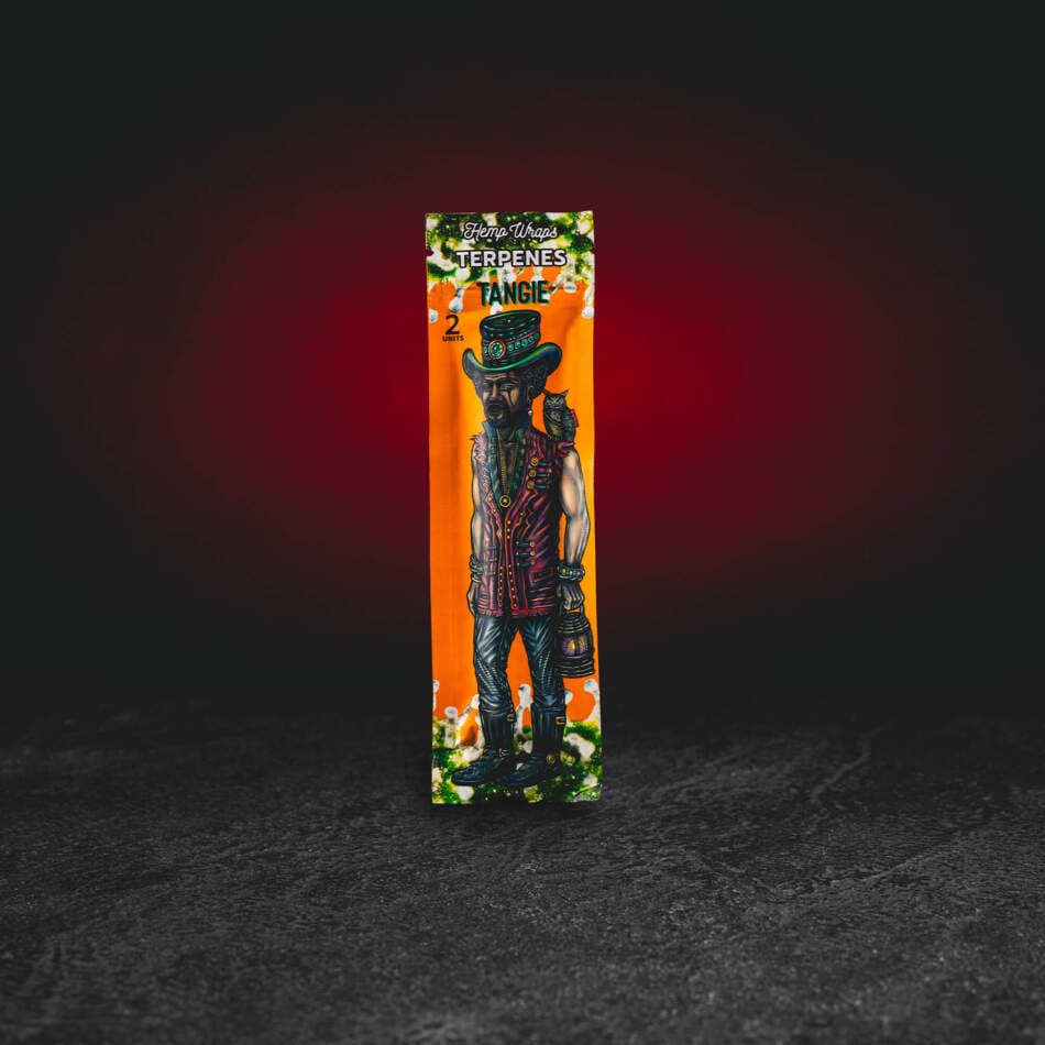 Lion Rolling Circus Hemp Wrap Tangie 2 db – kender blunt wrap terpénekkel és intenzív citrusos aromával