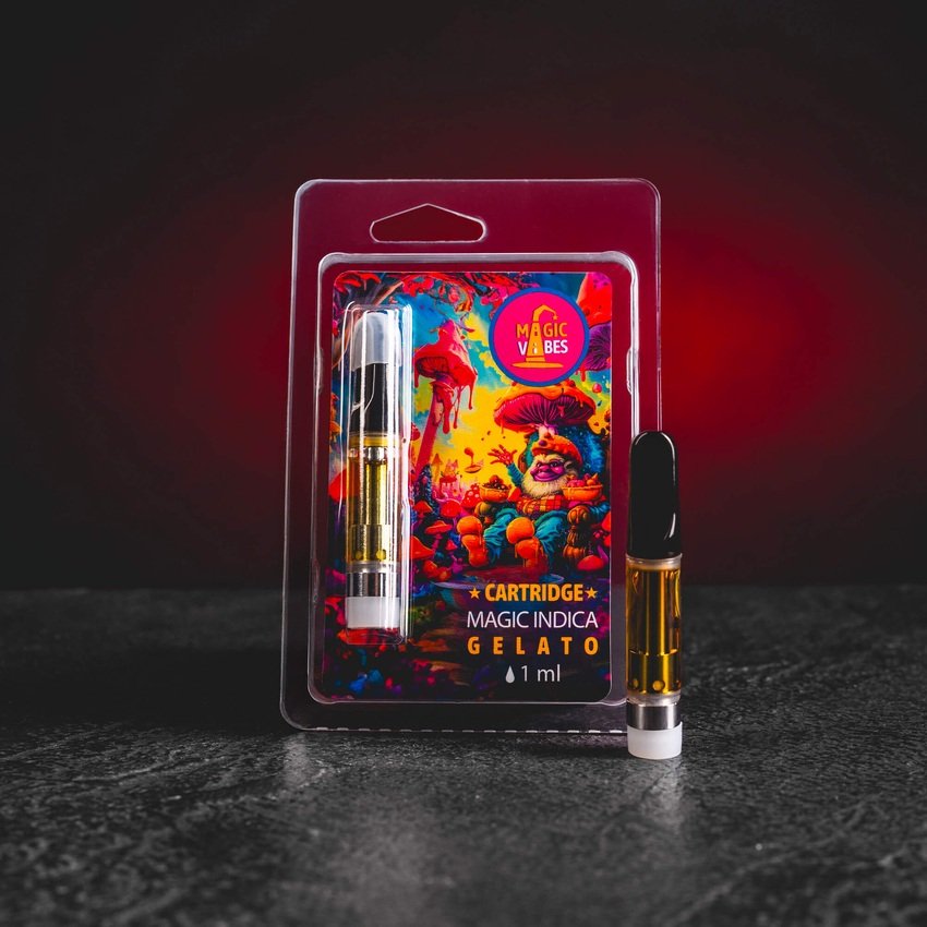Magic Mix Cartridge Gelato – prémium patron innovatív kannabinoid-keverékkel és édes krémes Gelato ízzel a kiegyensúlyozott relaxációért. kratom world magic mix cartridge kratomworld eladás