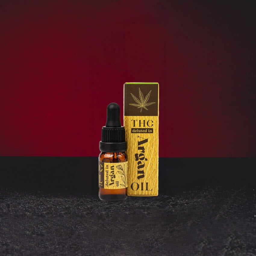 TH Olaj Argán 10ml – teljes spektrumú TH kivonat prémium marokkói argánolajban bőrápoláshoz és kozmetikumok készítéséhez