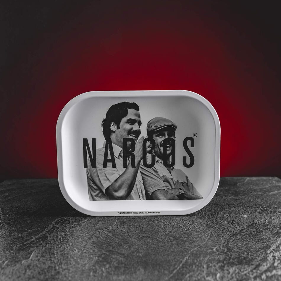Fémtálca Narcos fehér