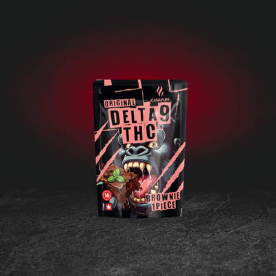 TH Happy Brownie Gorilla Power – csokoládés kenderes brownie TH kannabinoiddal, eredeti csomagolásban, Kratom World