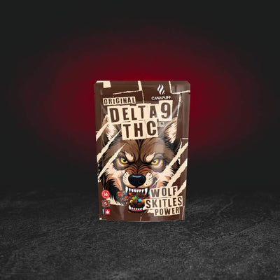 TH Happy Brownie Wolf Skittles Power – prémium kenderes brownie TH kannabinoiddal, eredeti csomagolásban, Kratom World