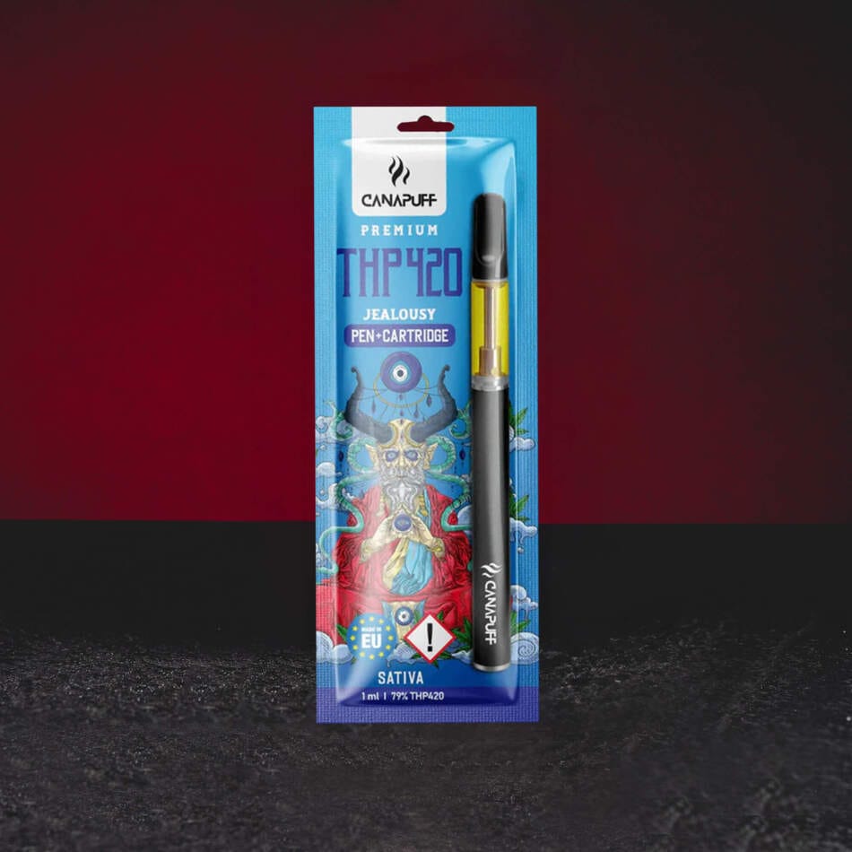 Vape Set THP420 1ml 79% Jealousy – modern vape szett édes szilva, rózsavíz, virágos tónusok és kush karakter aromájával