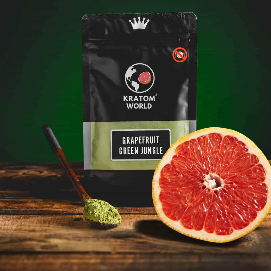 Kratom World Grapefruit Zöld Vad ízű Gyümölcsös Kratom Green Grapefruit Grapefruit