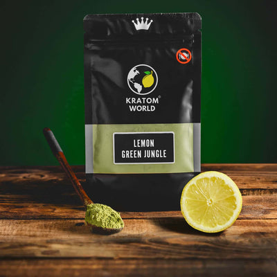 Kratom World Lemon Green Vad ízű gyümölcsös Kratom Lemon Lemon Shop személyes kollekció Zöld